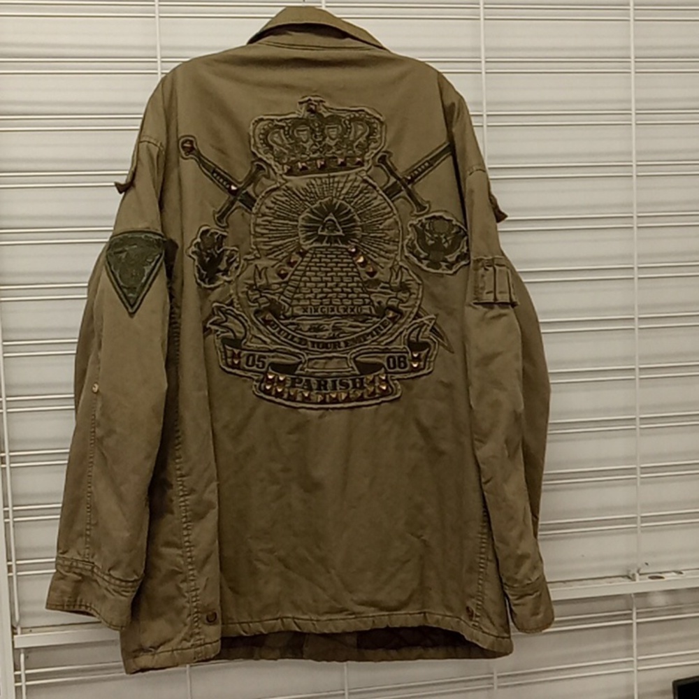Men's Parish Distressed Build Your Empire Jacket 4Xl